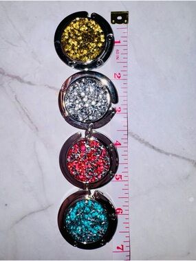 Handbag Hooks - Gold, Silver, Red, Teal (pick one)